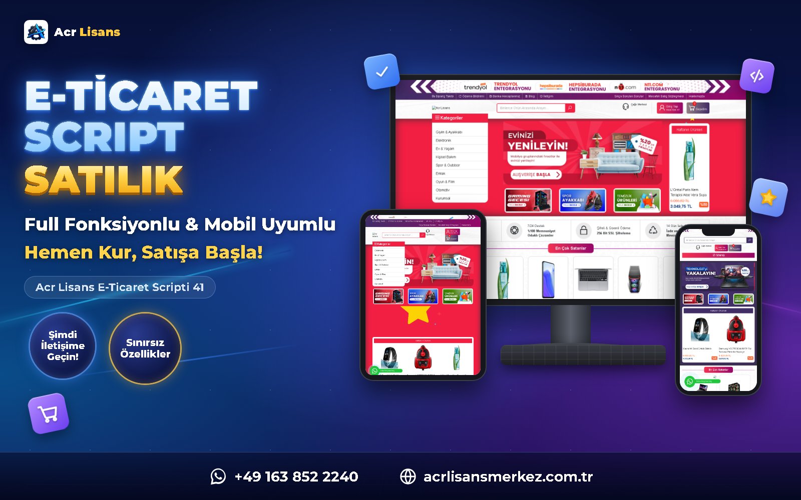 Acr Lisans E-Ticaret Scripti 41