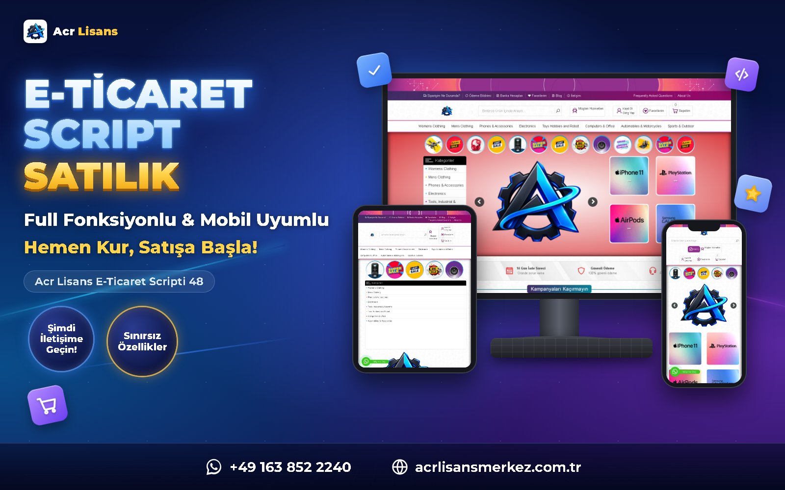 Acr Lisans E-Ticaret Scripti 48