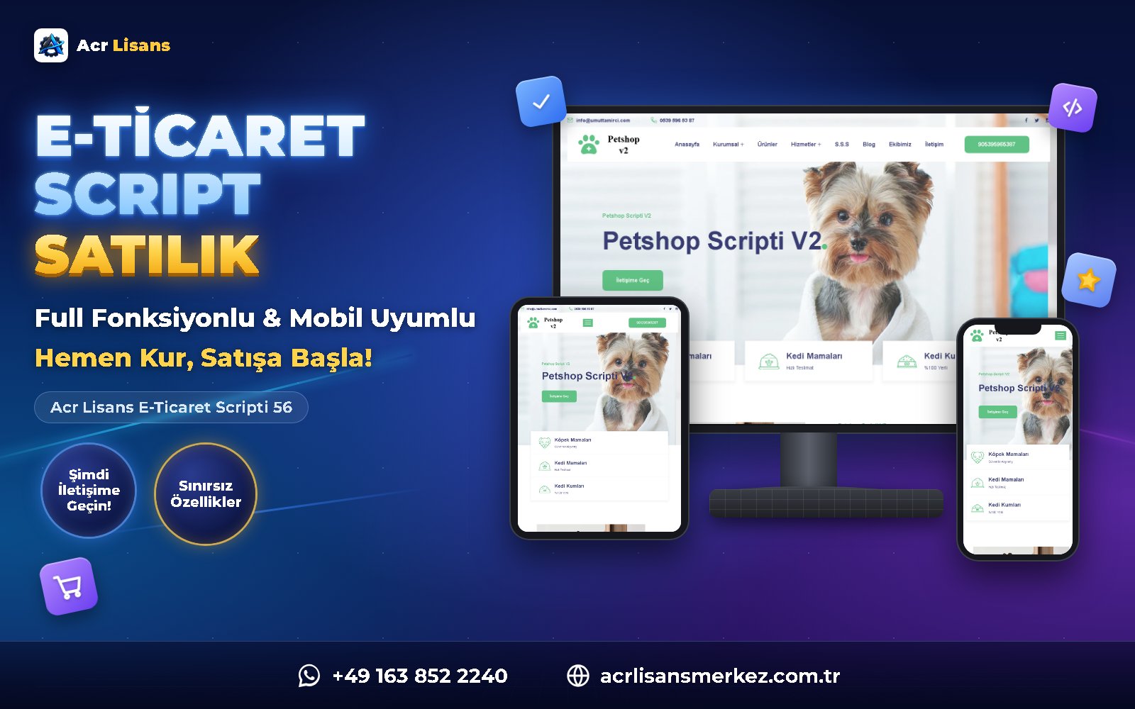 Acr Lisans E-Ticaret Scripti 56