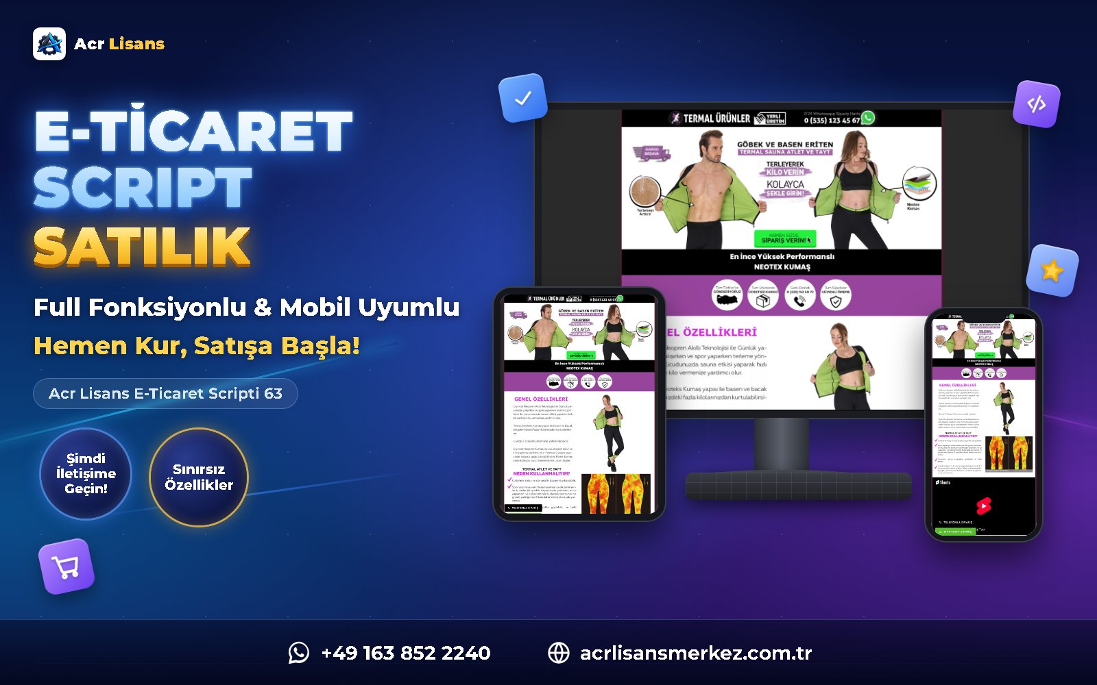 Acr Lisans E-Ticaret Scripti 63