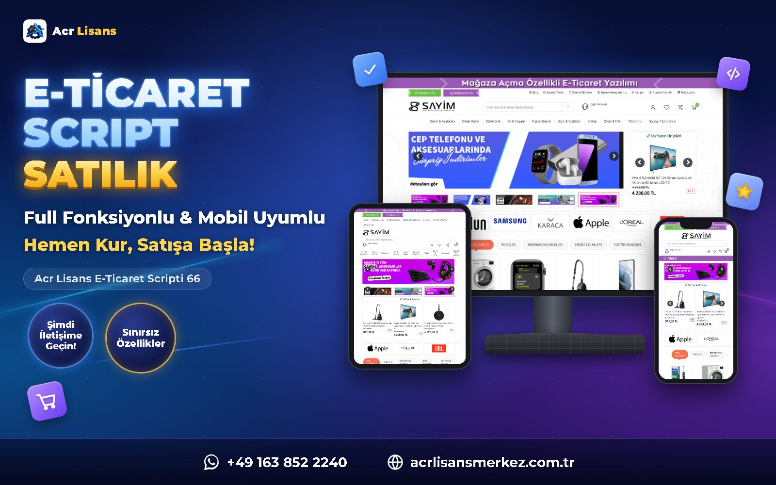 Acr Lisans E-Ticaret Scripti 66