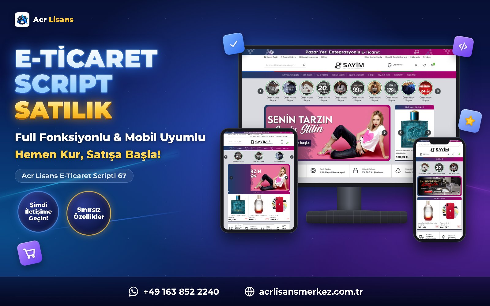 Acr Lisans E-Ticaret Scripti 67