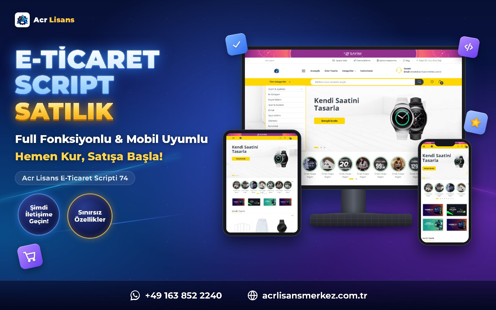 Acr Lisans E-Ticaret Scripti 74