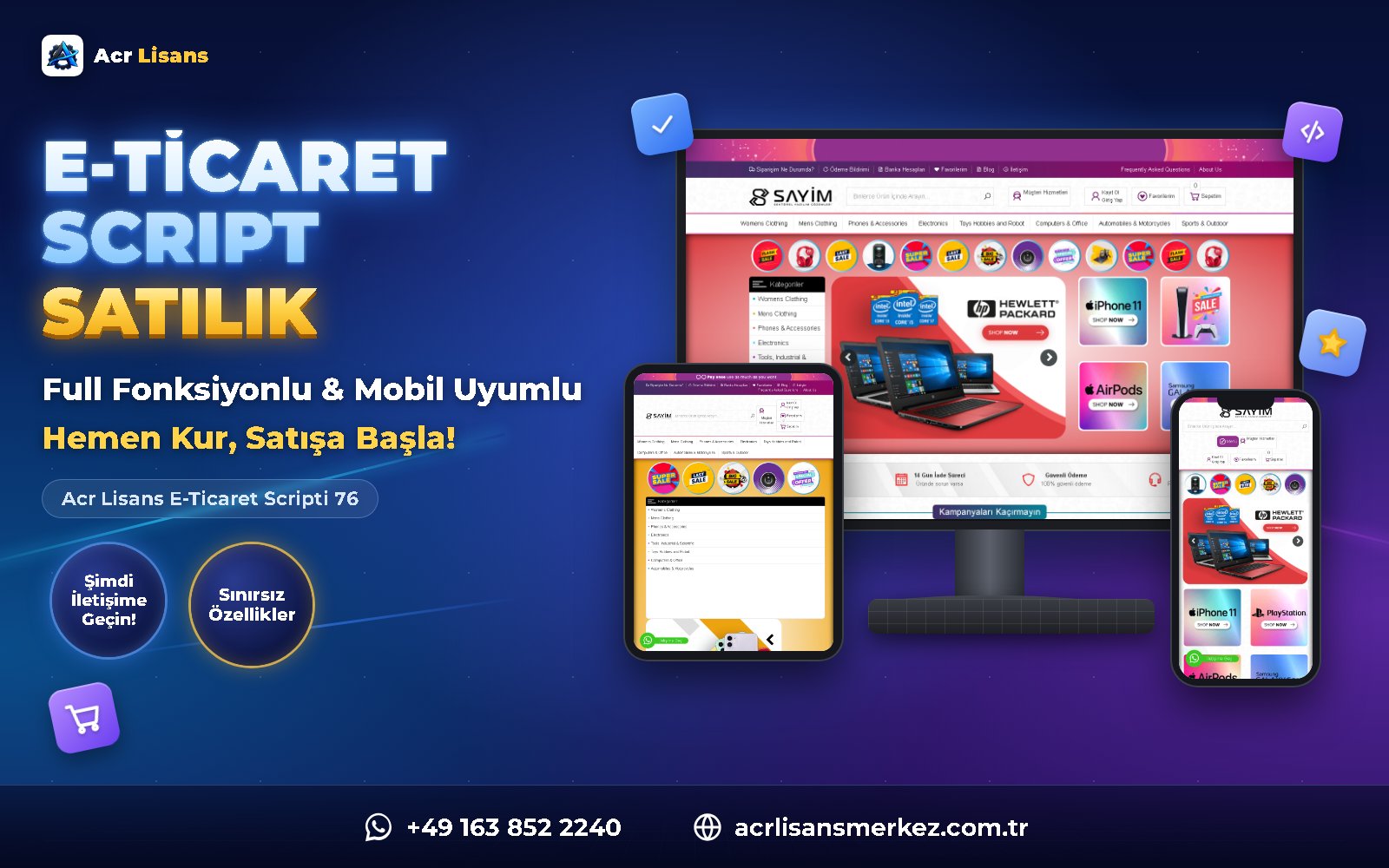 Acr Lisans E-Ticaret Scripti 76