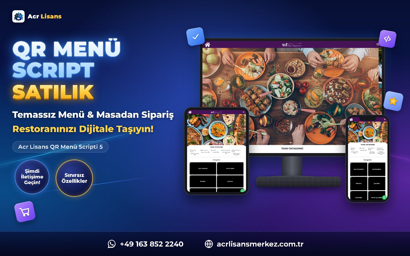 Acr Lisans QR Menü Scripti 5 ana ekran görüntüsü