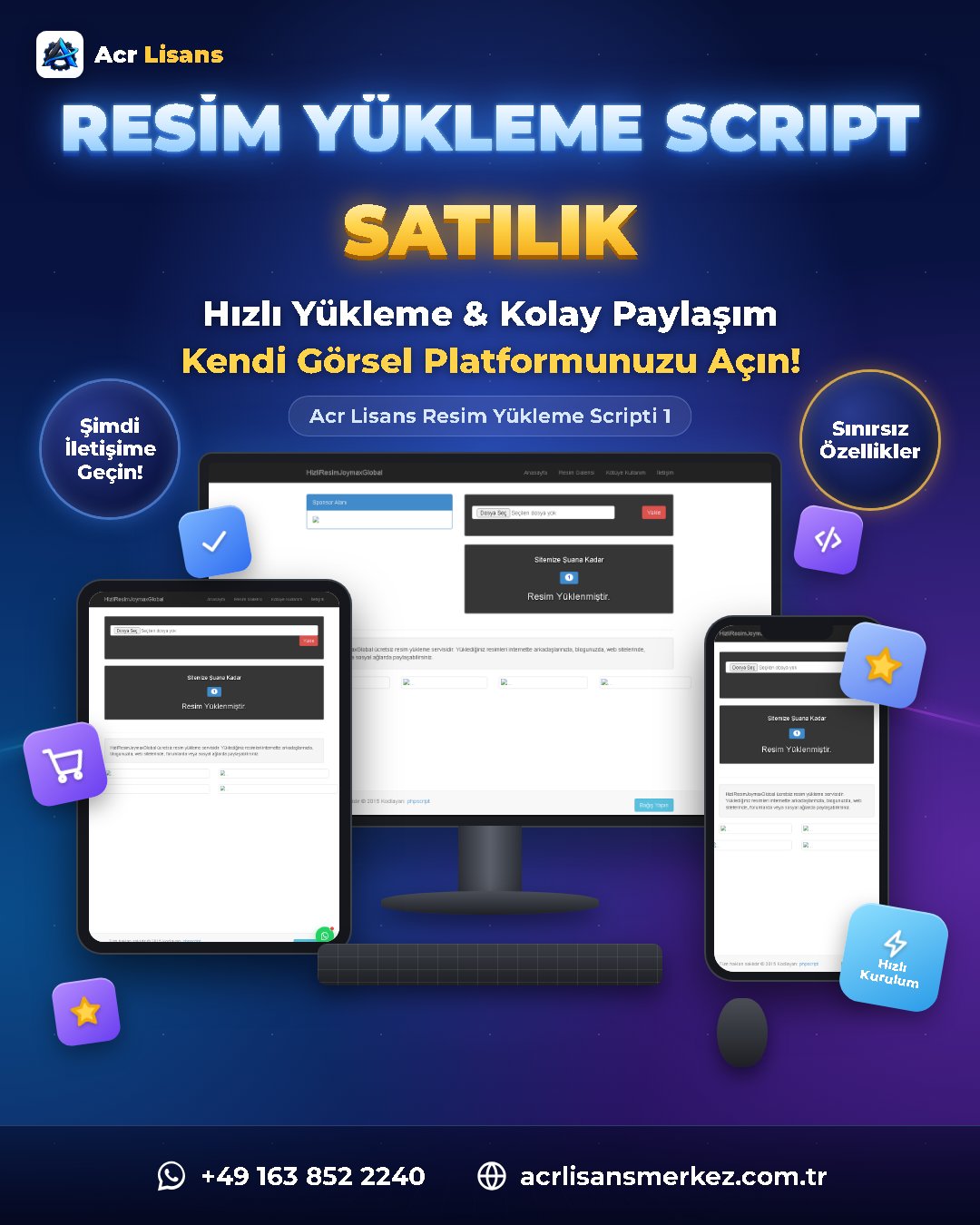 Acr Lisans Resim Yükleme Scripti 1 ekran görüntüsü 1