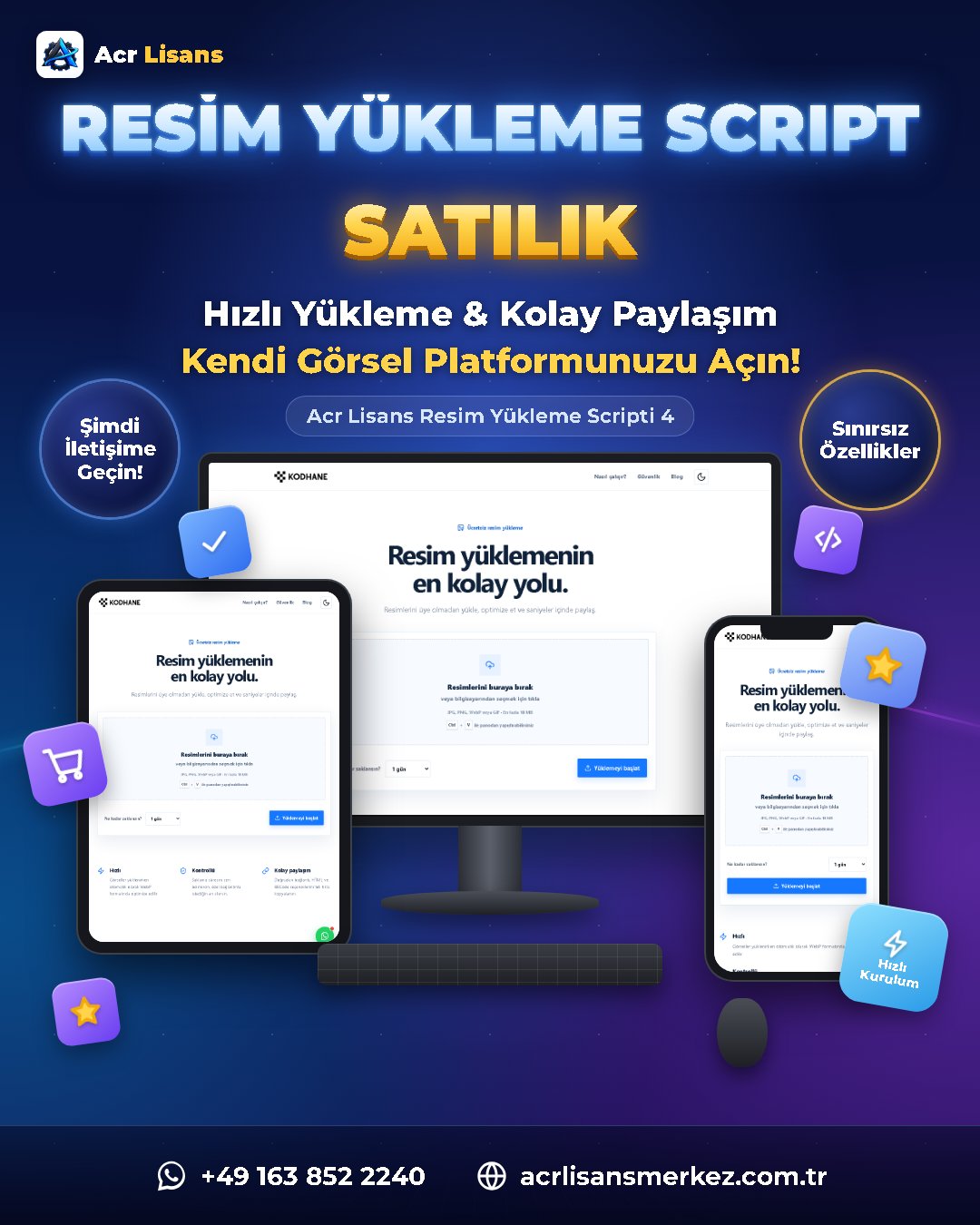 Acr Lisans Resim Yükleme Scripti 4 ekran görüntüsü 1