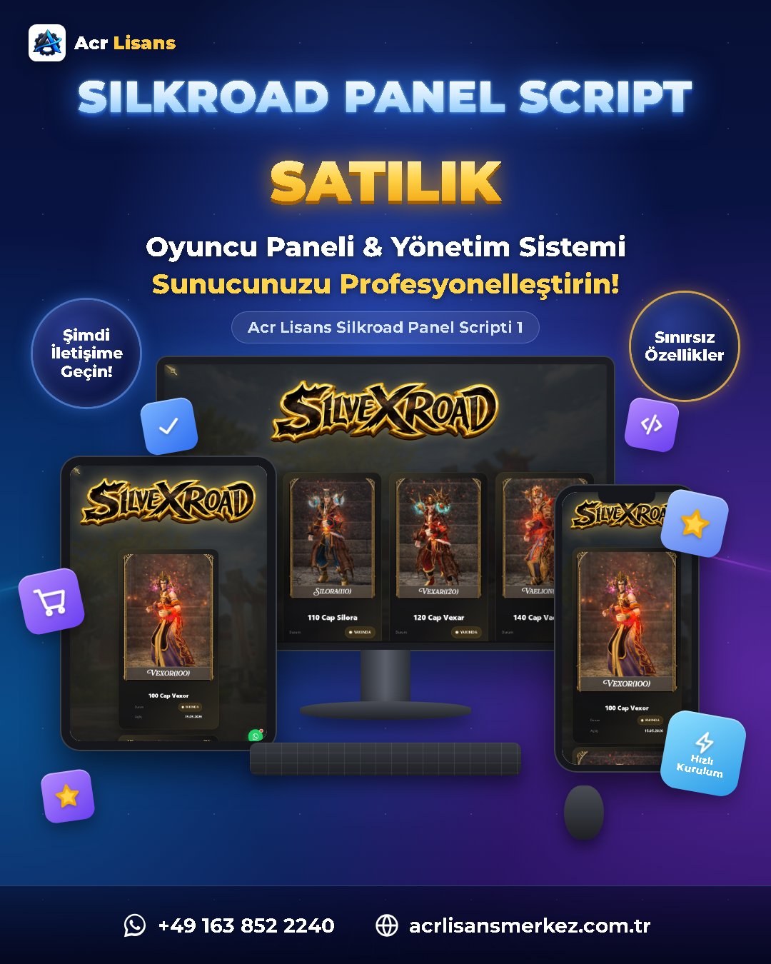 Acr Lisans Silkroad Panel Scripti 1 ekran görüntüsü 1