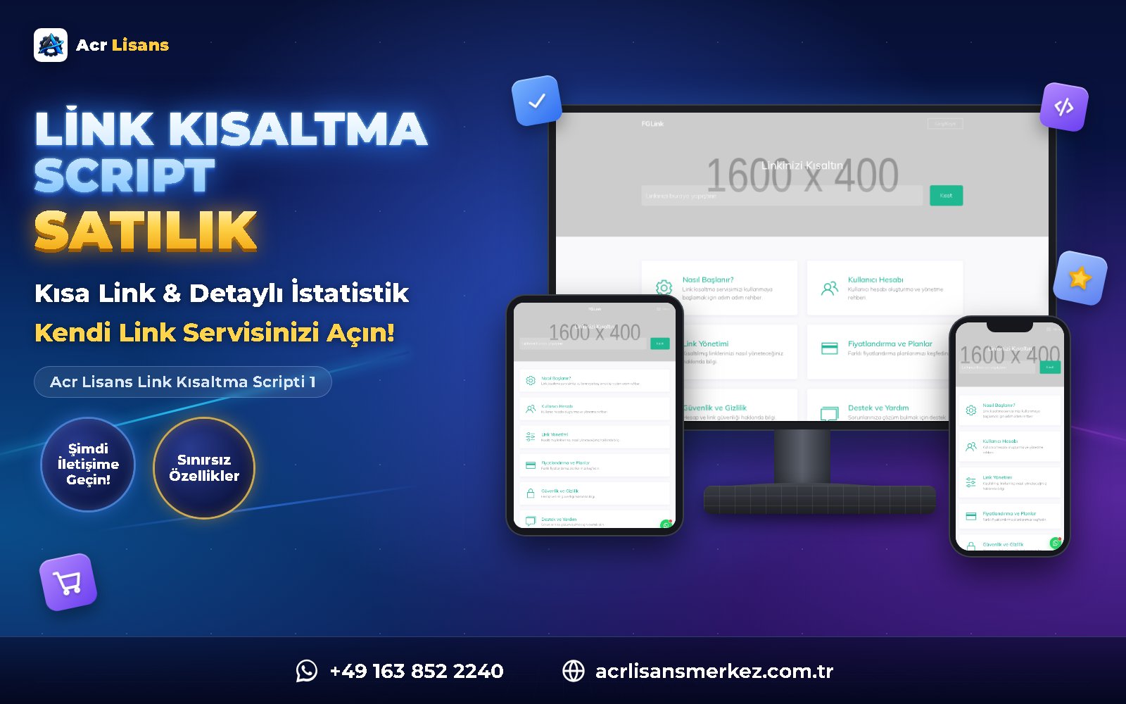 Acr Lisans Link Kısaltma Scripti 1