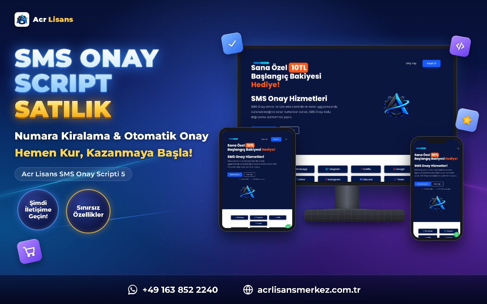 Acr Lisans SMS Onay Scripti 5