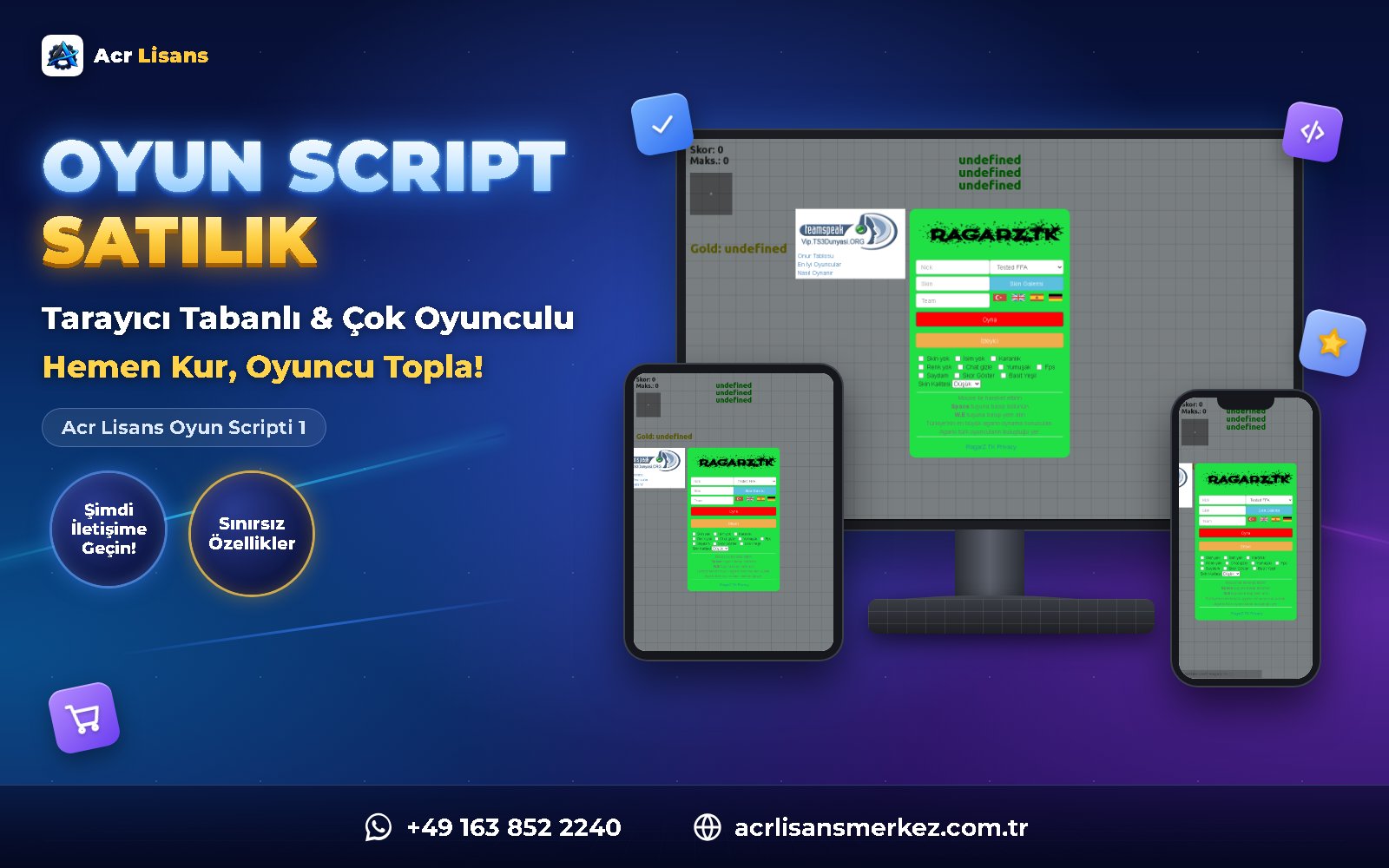 Acr Lisans Oyun Scripti 1 ana ekran görüntüsü