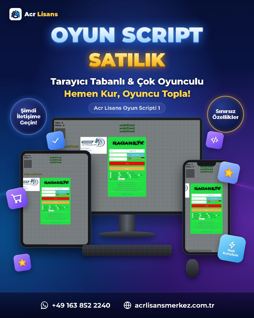 Acr Lisans Oyun Scripti 1 ekran görüntüsü 1