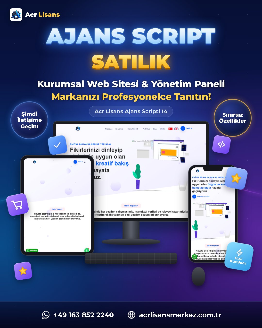 Acr Lisans Ajans Scripti 14 ekran görüntüsü 1