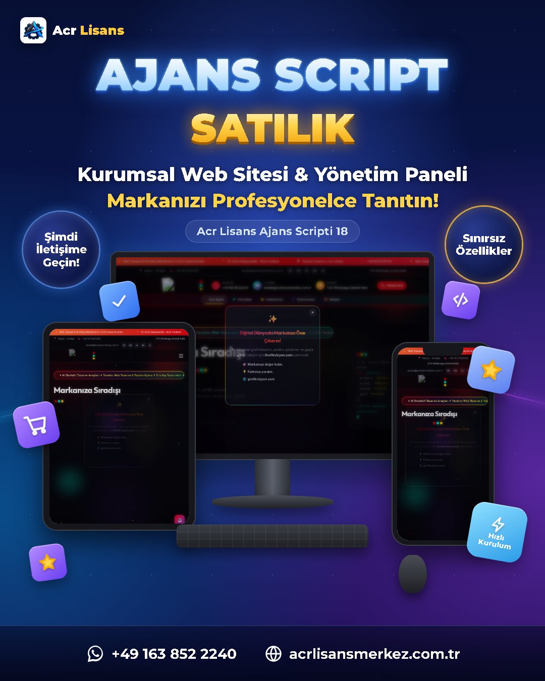 Acr Lisans Ajans Scripti 18 ekran görüntüsü 1