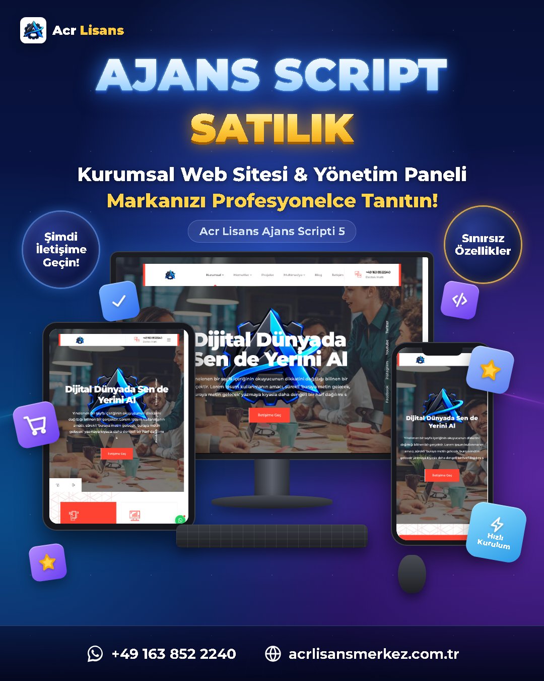 Acr Lisans Ajans Scripti 5 ekran görüntüsü 1