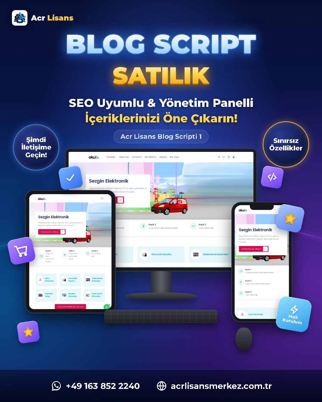 Acr Lisans Blog Scripti 1 ekran görüntüsü 1