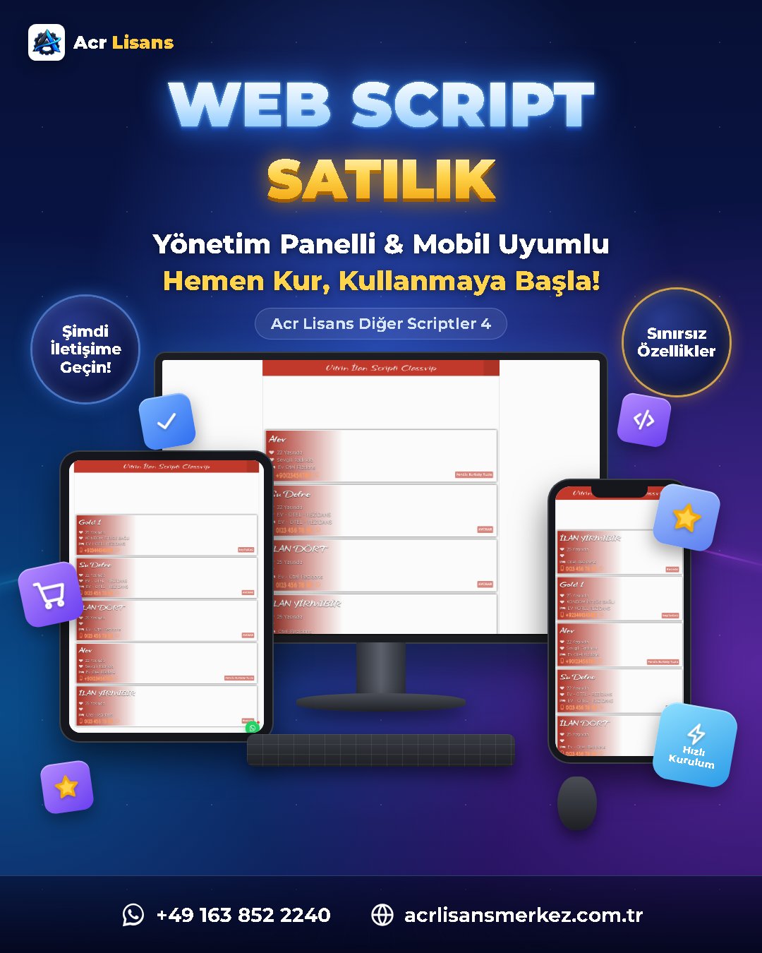 Acr Lisans Diğer Scriptler 4 ekran görüntüsü 1