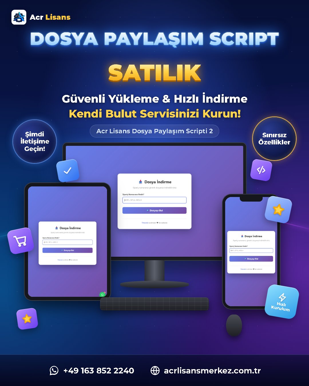 Acr Lisans Dosya Paylaşım Scripti 2 ekran görüntüsü 1