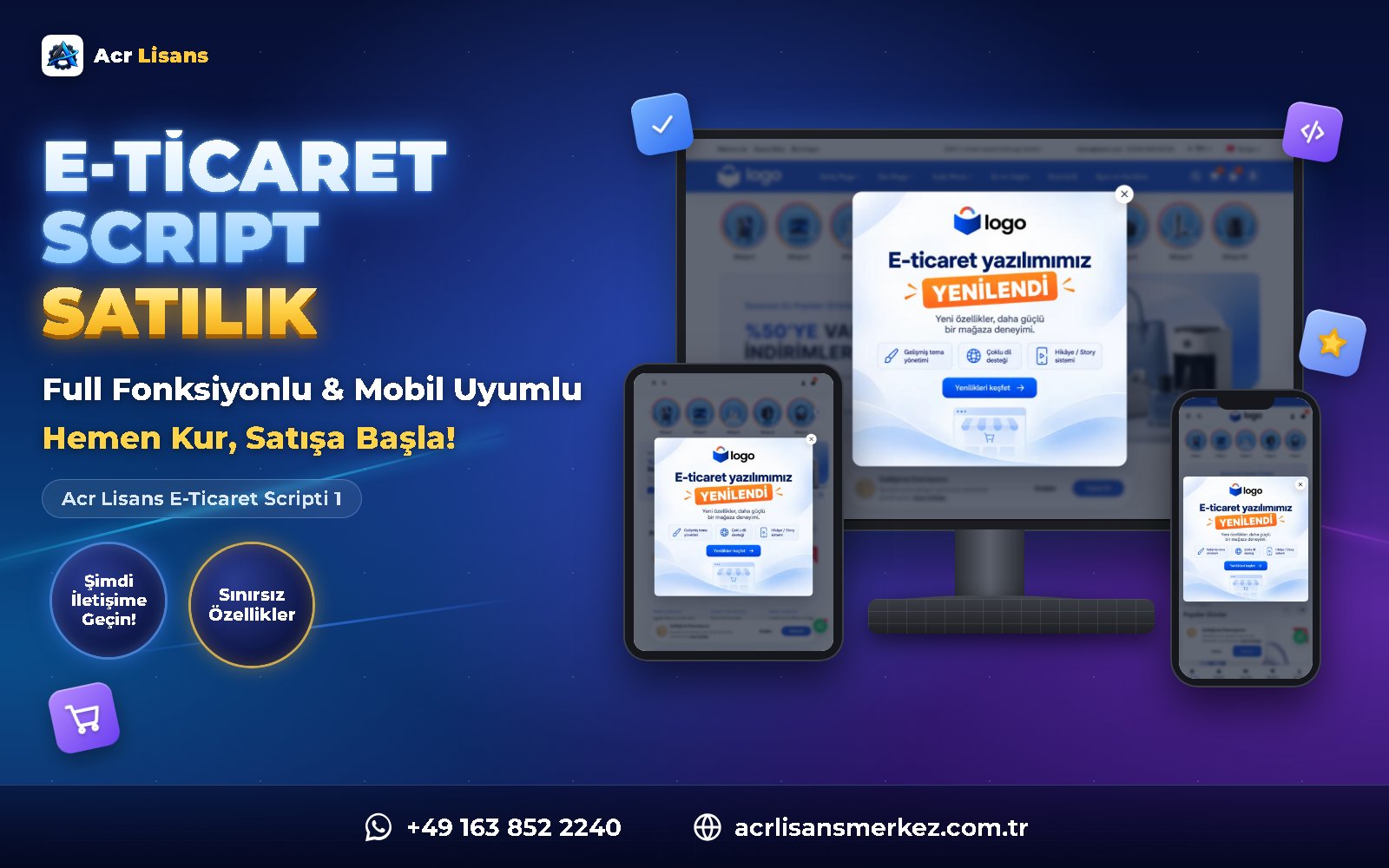 Acr Lisans E-Ticaret Scripti 1